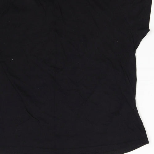 Studio Womens Black Solid  Top Pyjama Top Size L  - Gin
