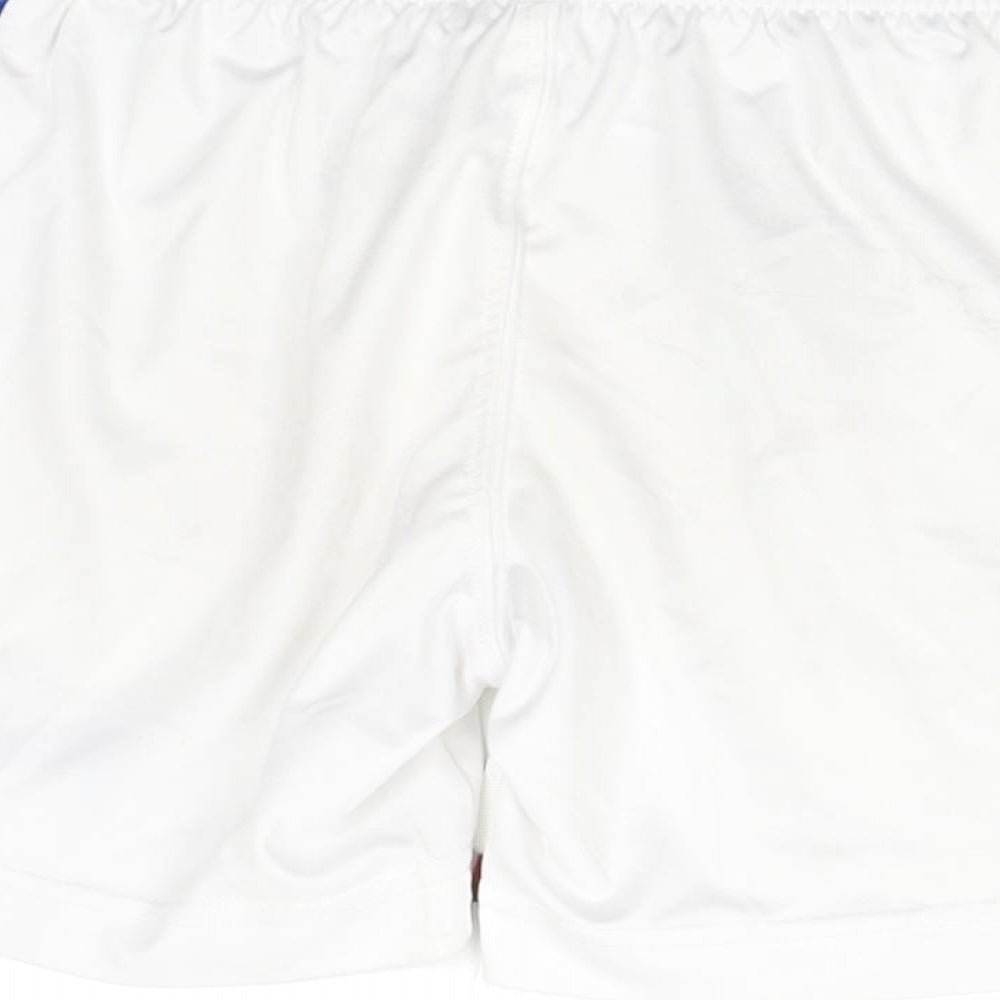 Macron Boys White   Sweat Shorts Size 3 Years - Stoke City