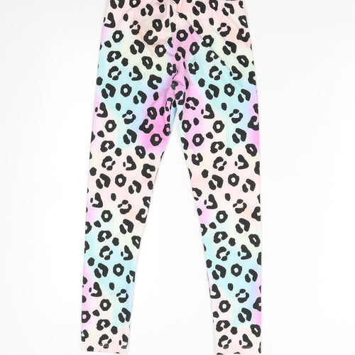 TU Girls Multicoloured Animal Print  Jogger Trousers Size 10 Years