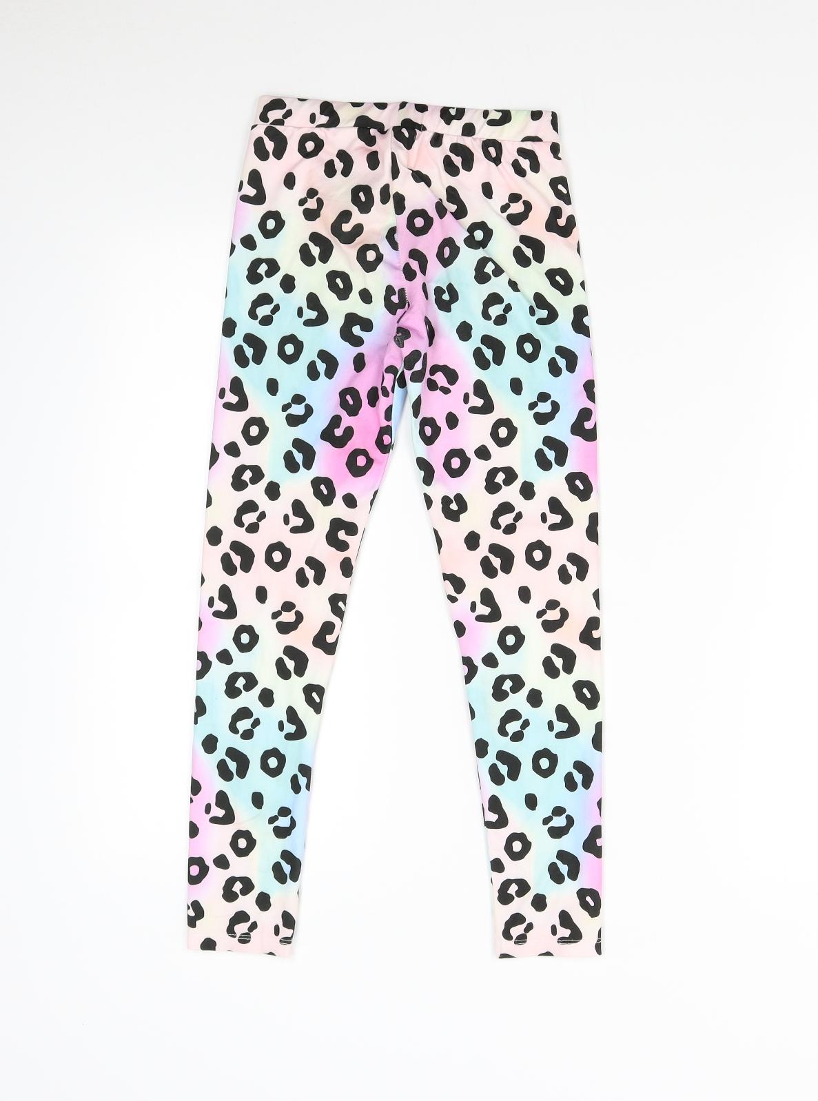 TU Girls Multicoloured Animal Print  Jogger Trousers Size 10 Years