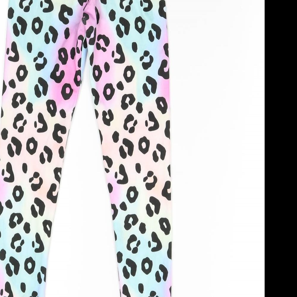 TU Girls Multicoloured Animal Print  Jogger Trousers Size 10 Years