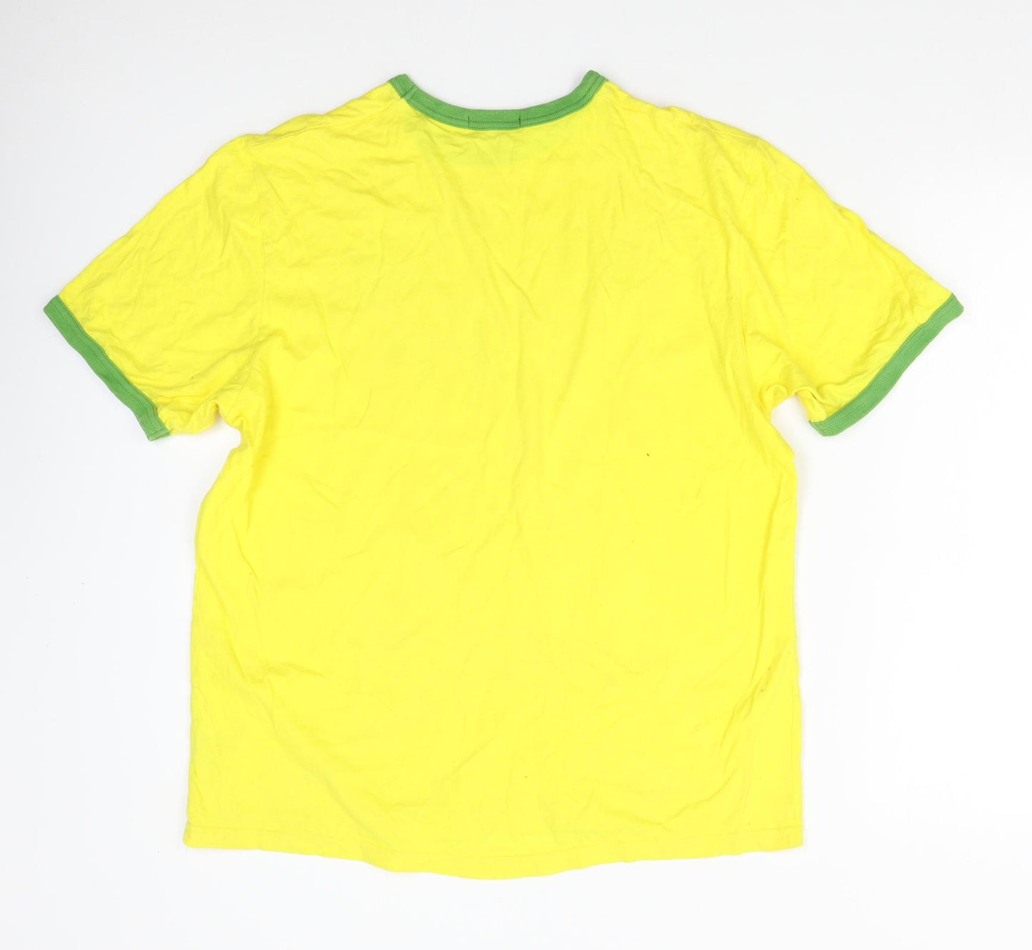 George Mens Yellow    T-Shirt Size M  - Brazil