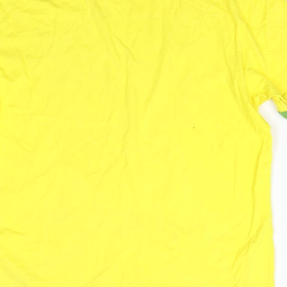 George Mens Yellow    T-Shirt Size M  - Brazil