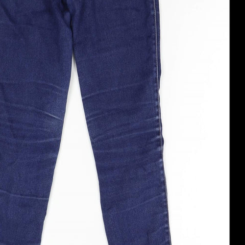 Preworn Womens Blue  Denim Skinny Jeans Size 12 L31 in