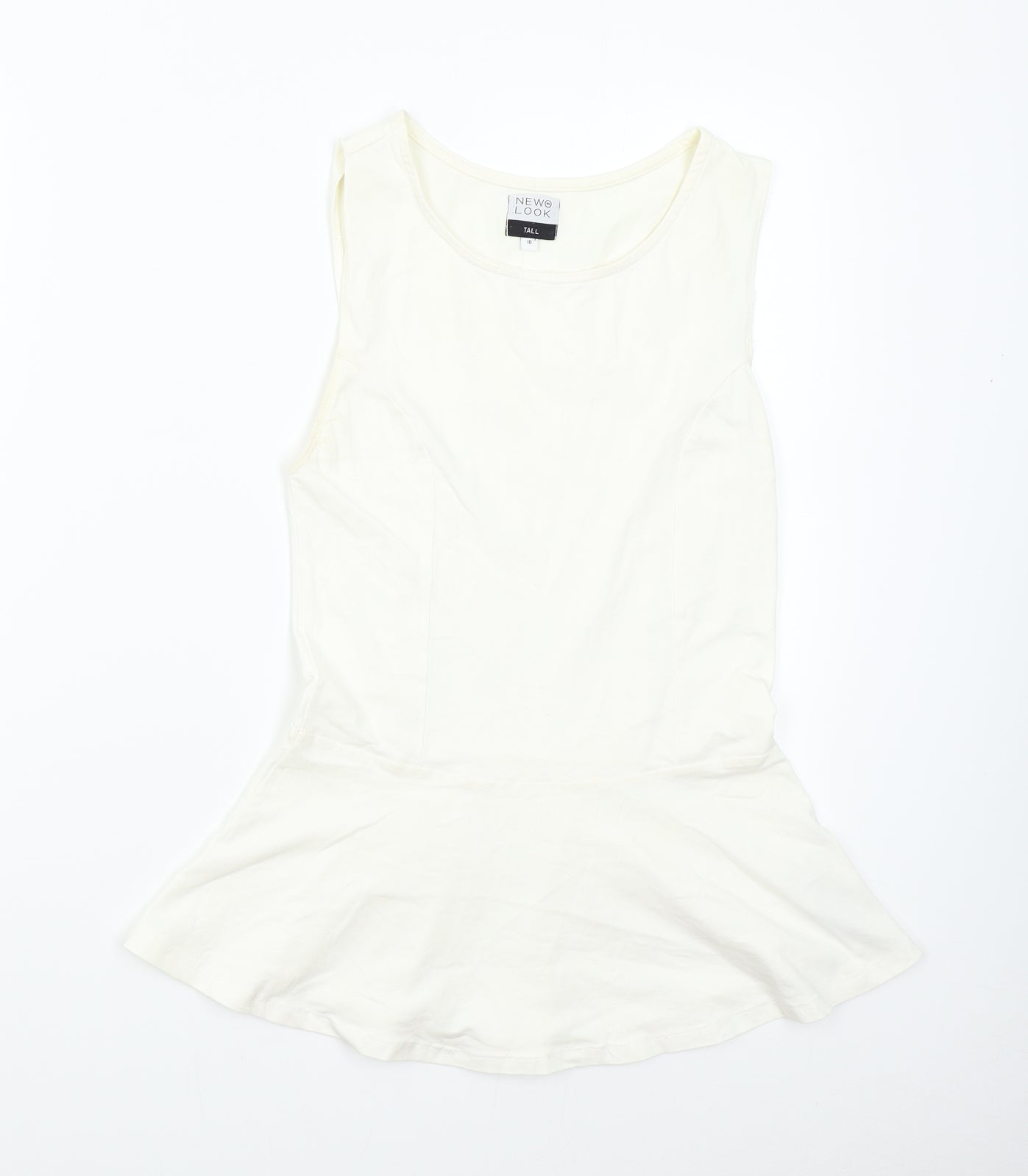 New Look Womens Ivory   Tunic Tank Size 10