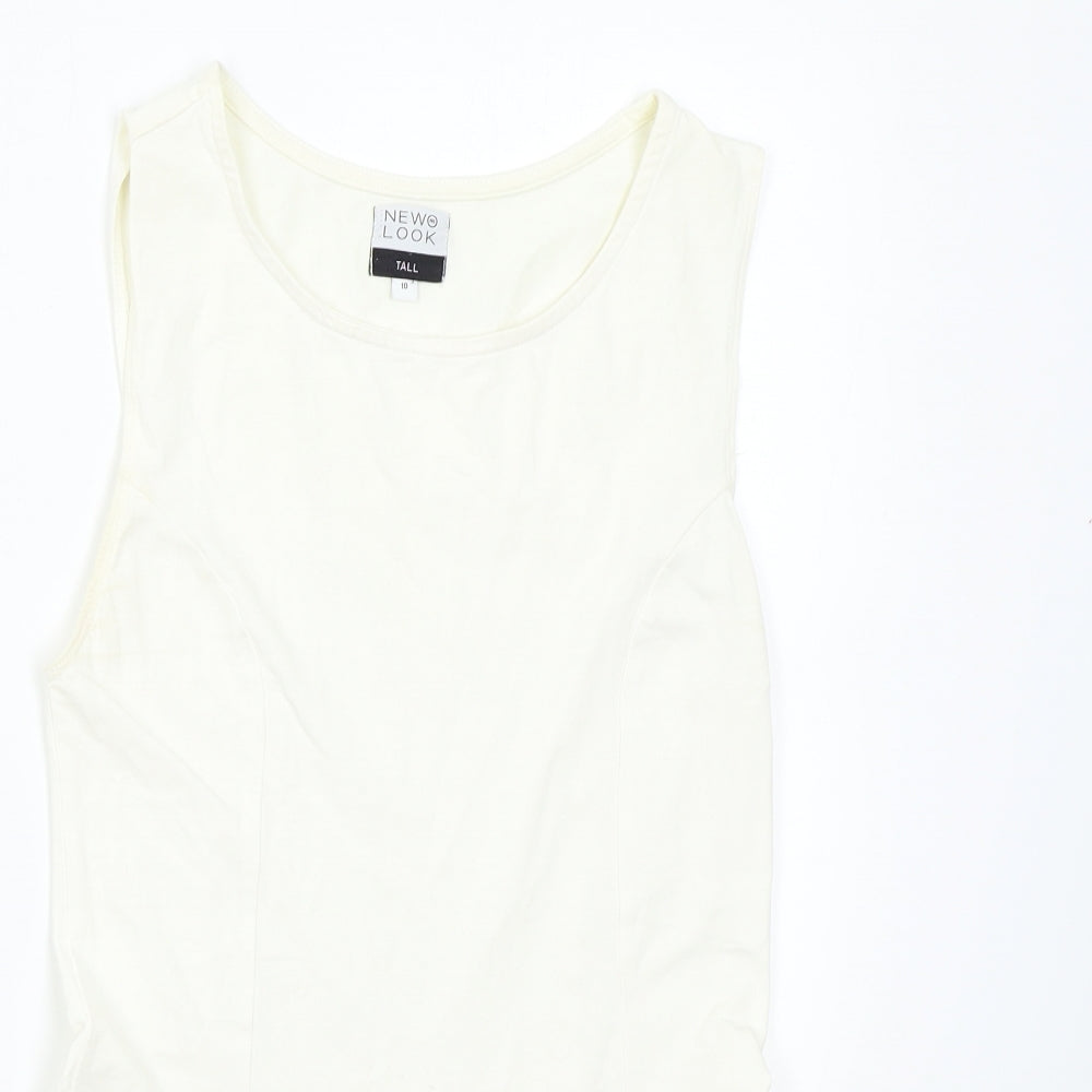 New Look Womens Ivory   Tunic Tank Size 10
