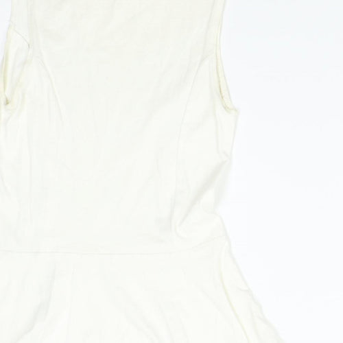 New Look Womens Ivory   Tunic Tank Size 10