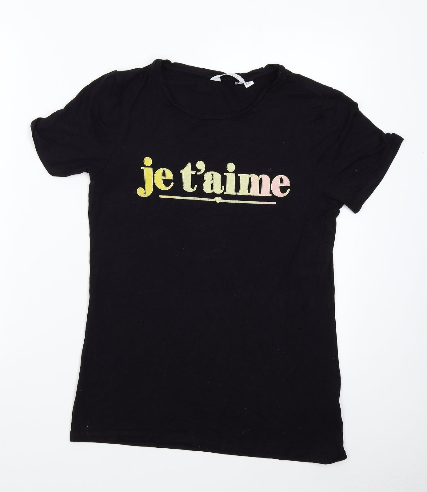 Dorothy Perkins Womens Black   Basic T-Shirt Size 10  - J' taime