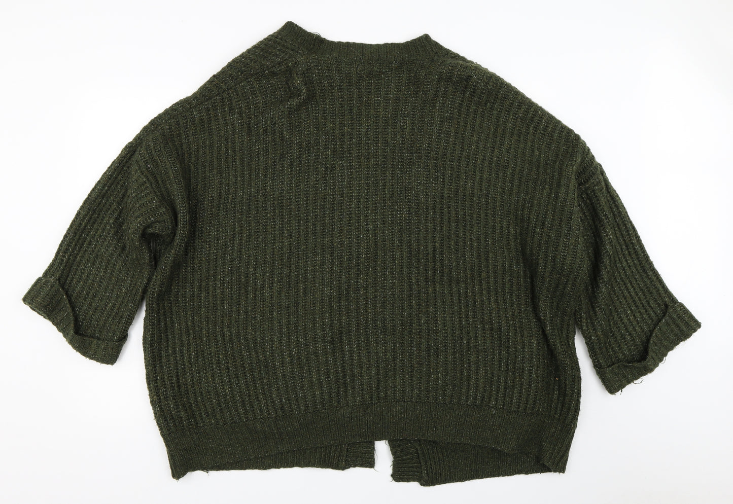 Zara Womens Green   Cardigan Jumper Size M