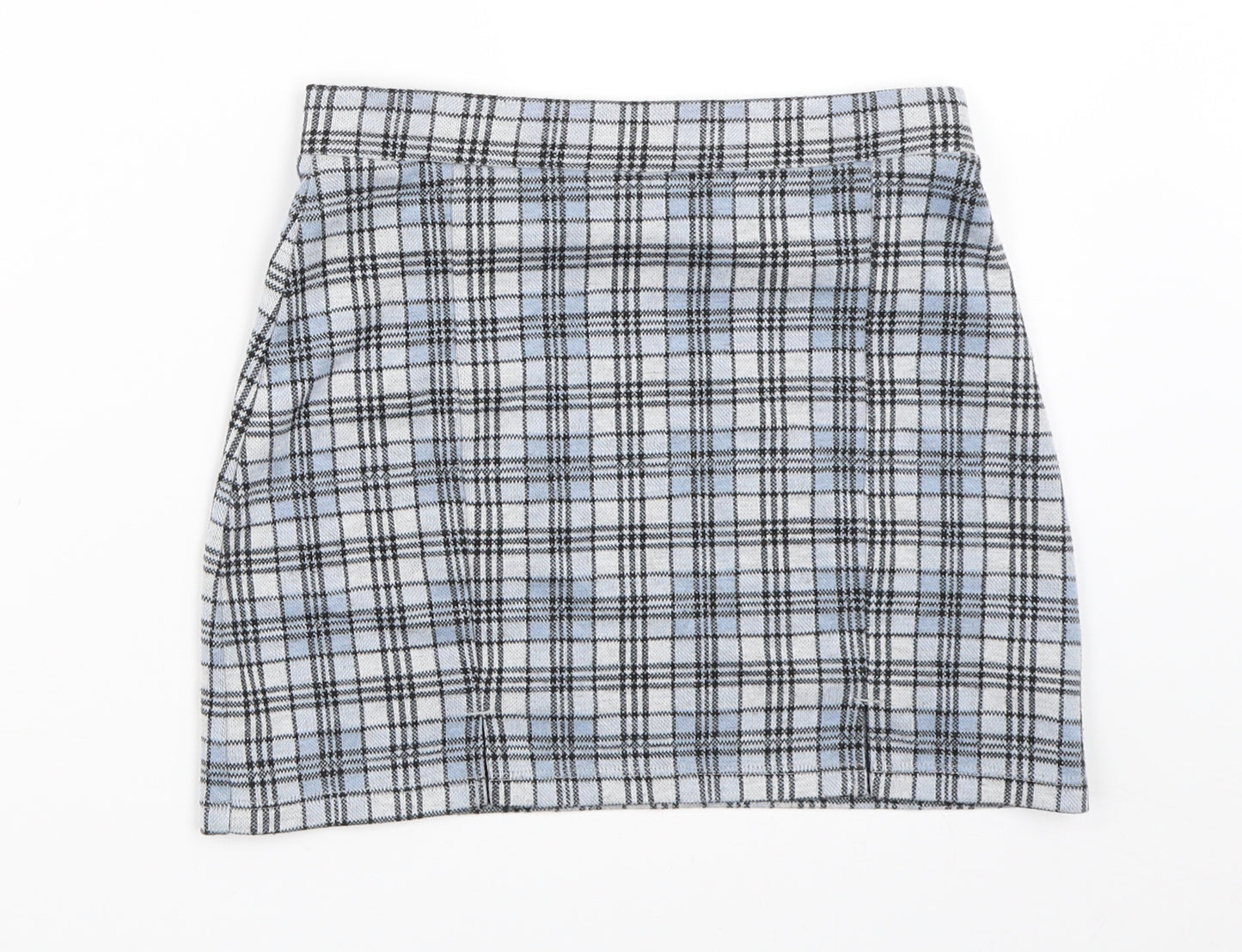 F&F Girls Blue Check  Mini Skirt Size 10-11 Years
