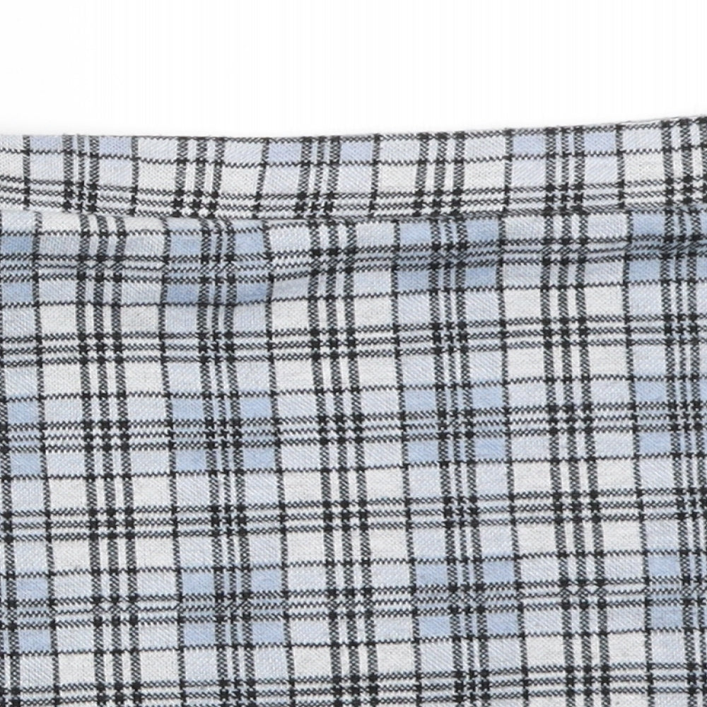 F&F Girls Blue Check  Mini Skirt Size 10-11 Years
