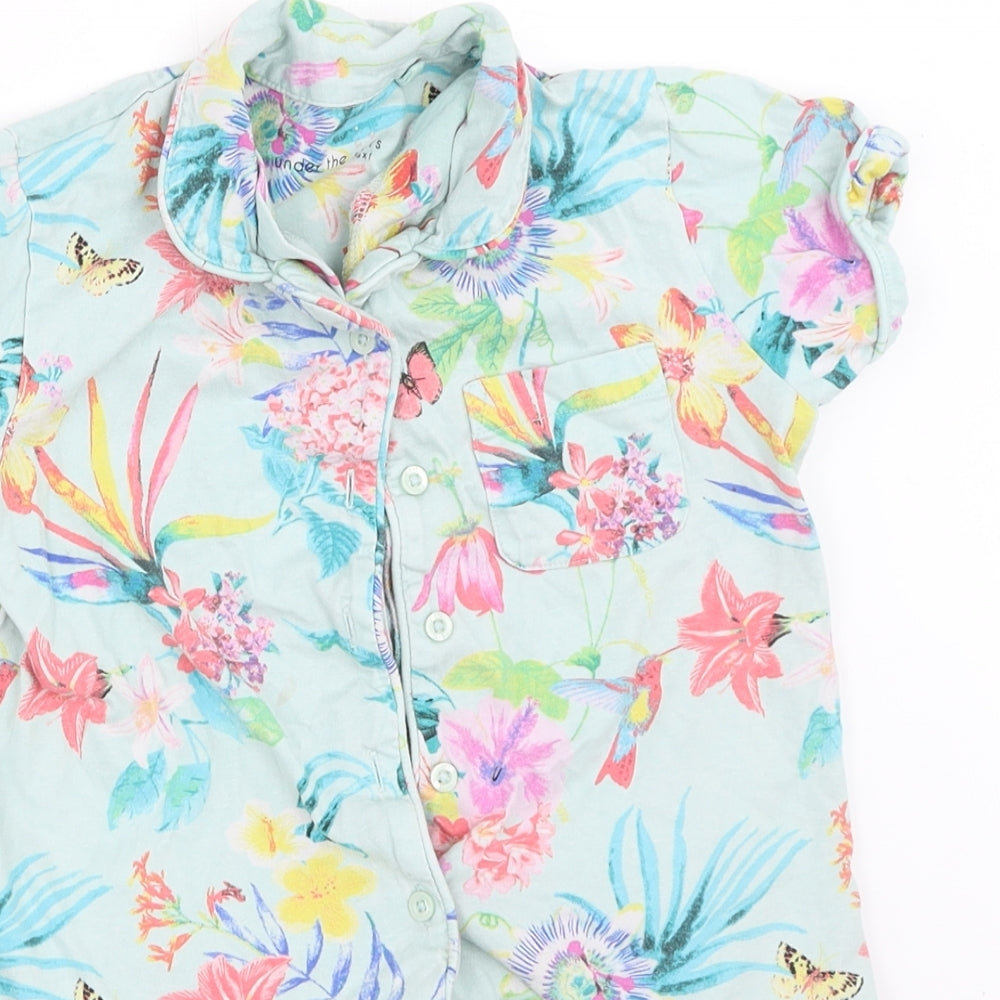 NEXT Girls Blue Floral  Top Pyjama Set Size 5 Years