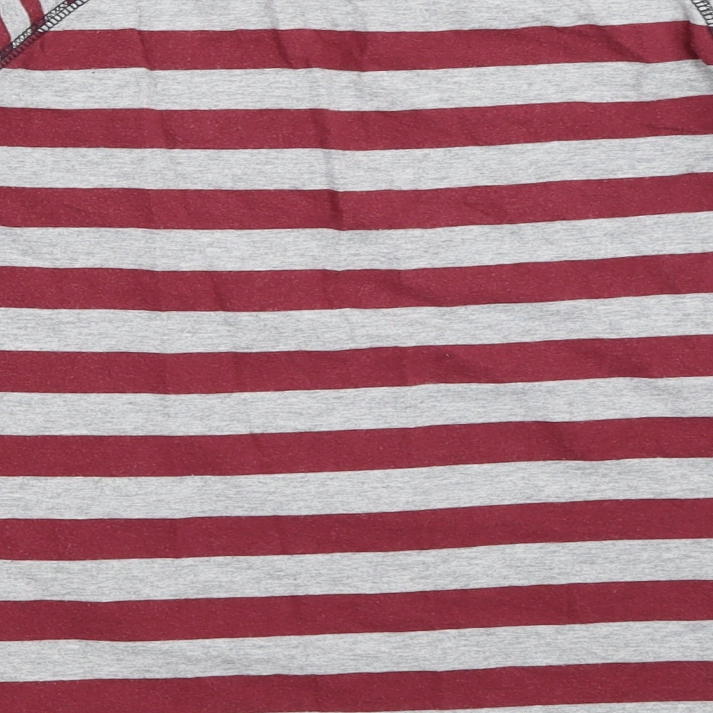 Nutmeg Boys Grey Striped  Basic T-Shirt Size 11-12 Years