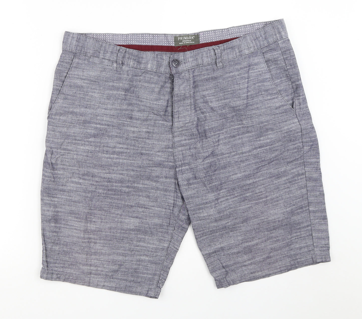 Primark Mens Blue   Chino Shorts Size 38 in