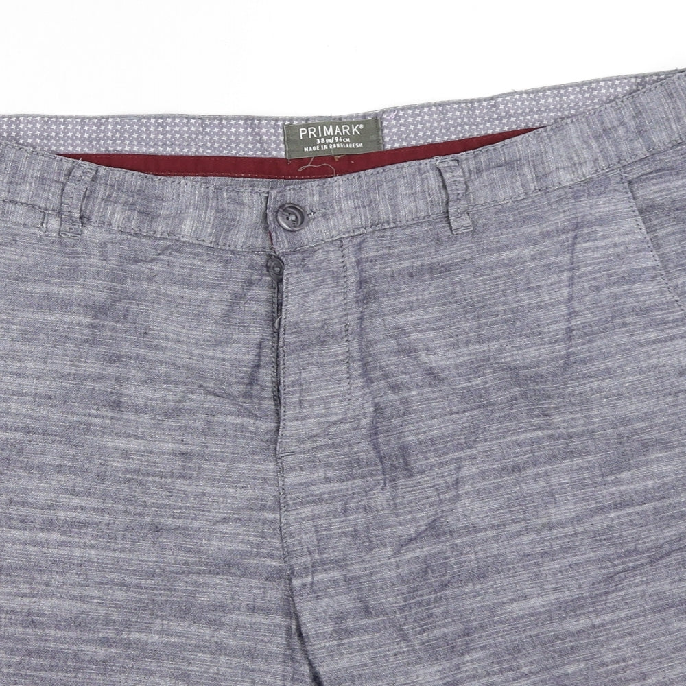 Primark Mens Blue   Chino Shorts Size 38 in
