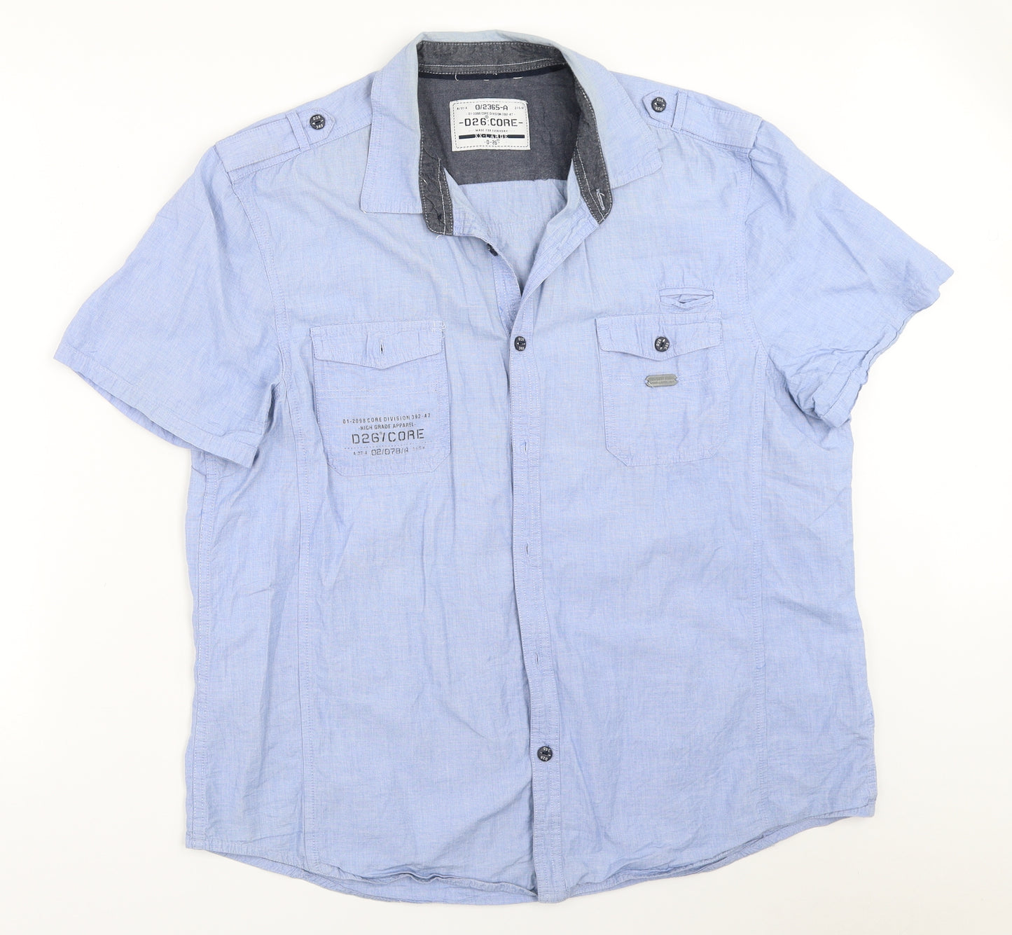 Cedar Wood State Mens Blue    Button-Up Size 2XL