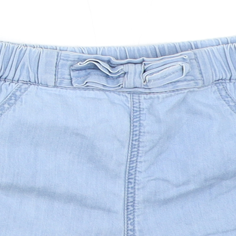George Girls Blue  Denim Hot Pants Shorts Size 2-3 Years