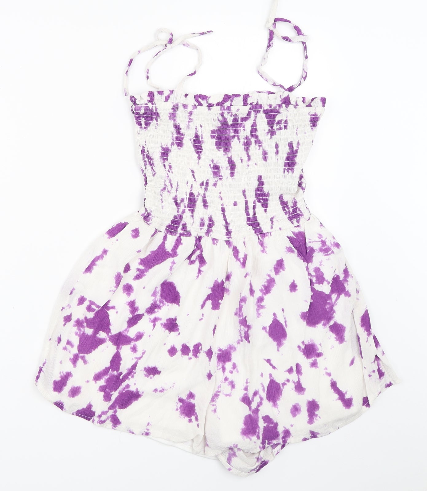 Nasty Gal Womens White   Playsuit One-Piece Size 6