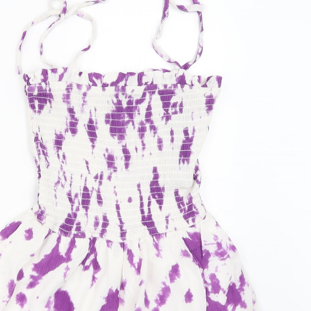 Nasty Gal Womens White   Playsuit One-Piece Size 6