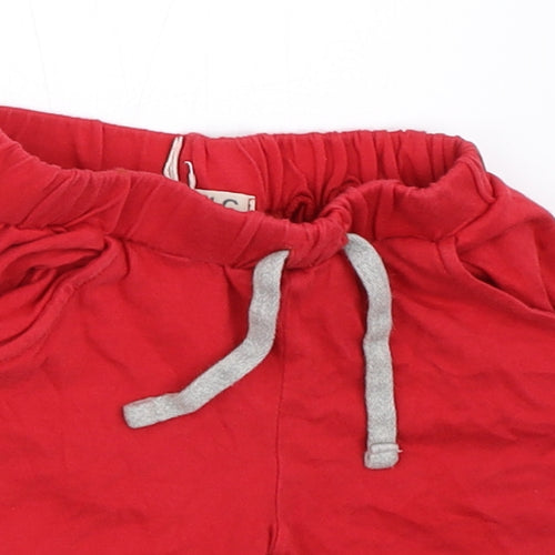 EMC Boys Red   Sweat Shorts Size 2 Years