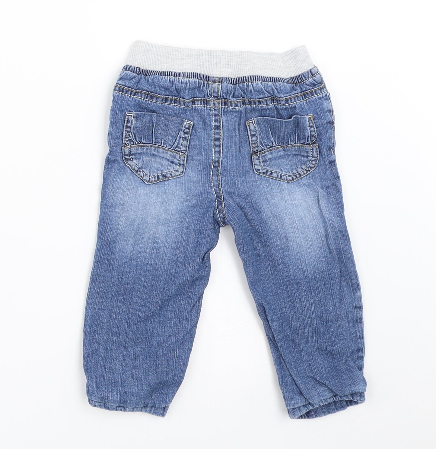 Earlydays Boys Blue  Denim Capri Jeans Size 9-12 Months