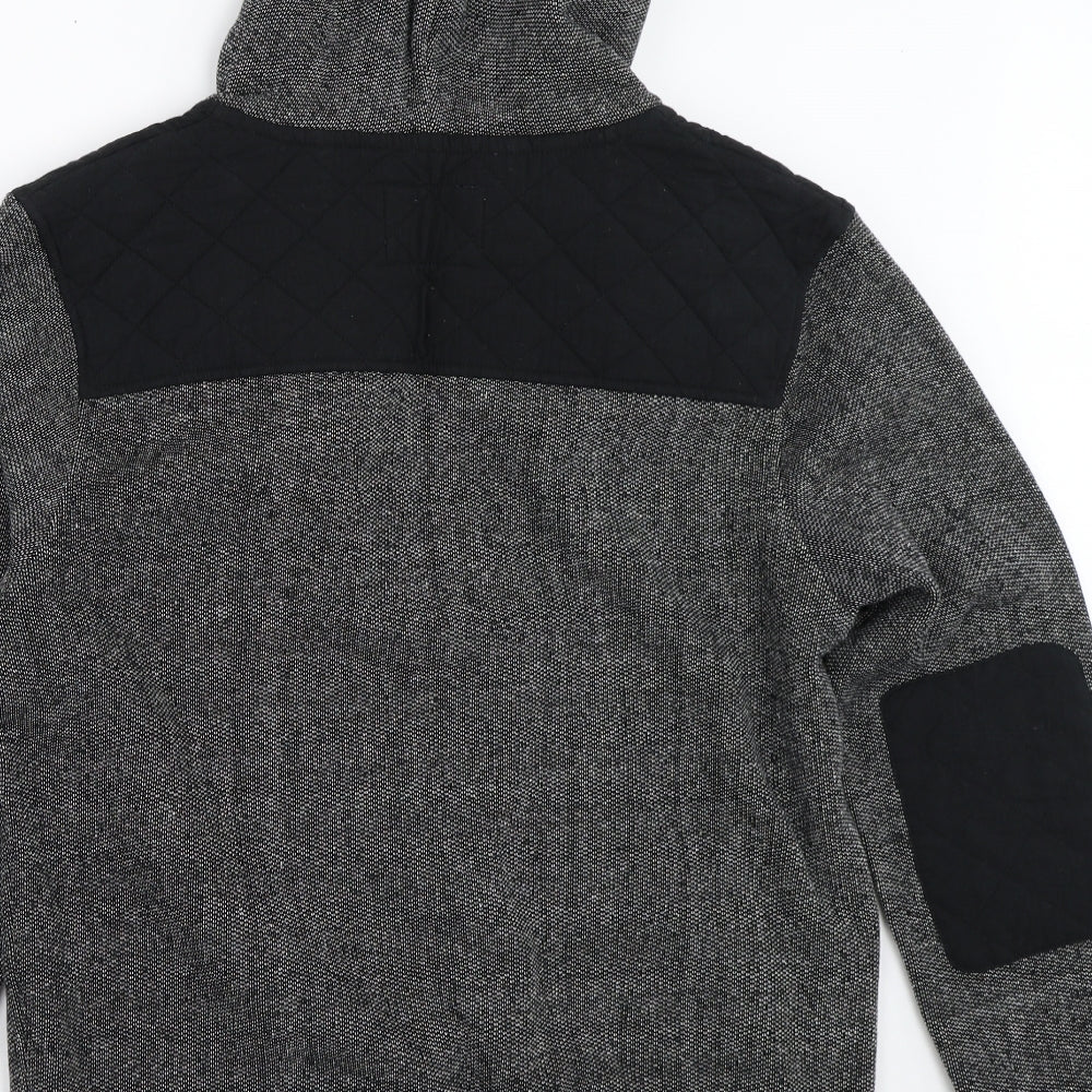 JACK & JONES Mens Grey   Full Zip Hoodie Size L