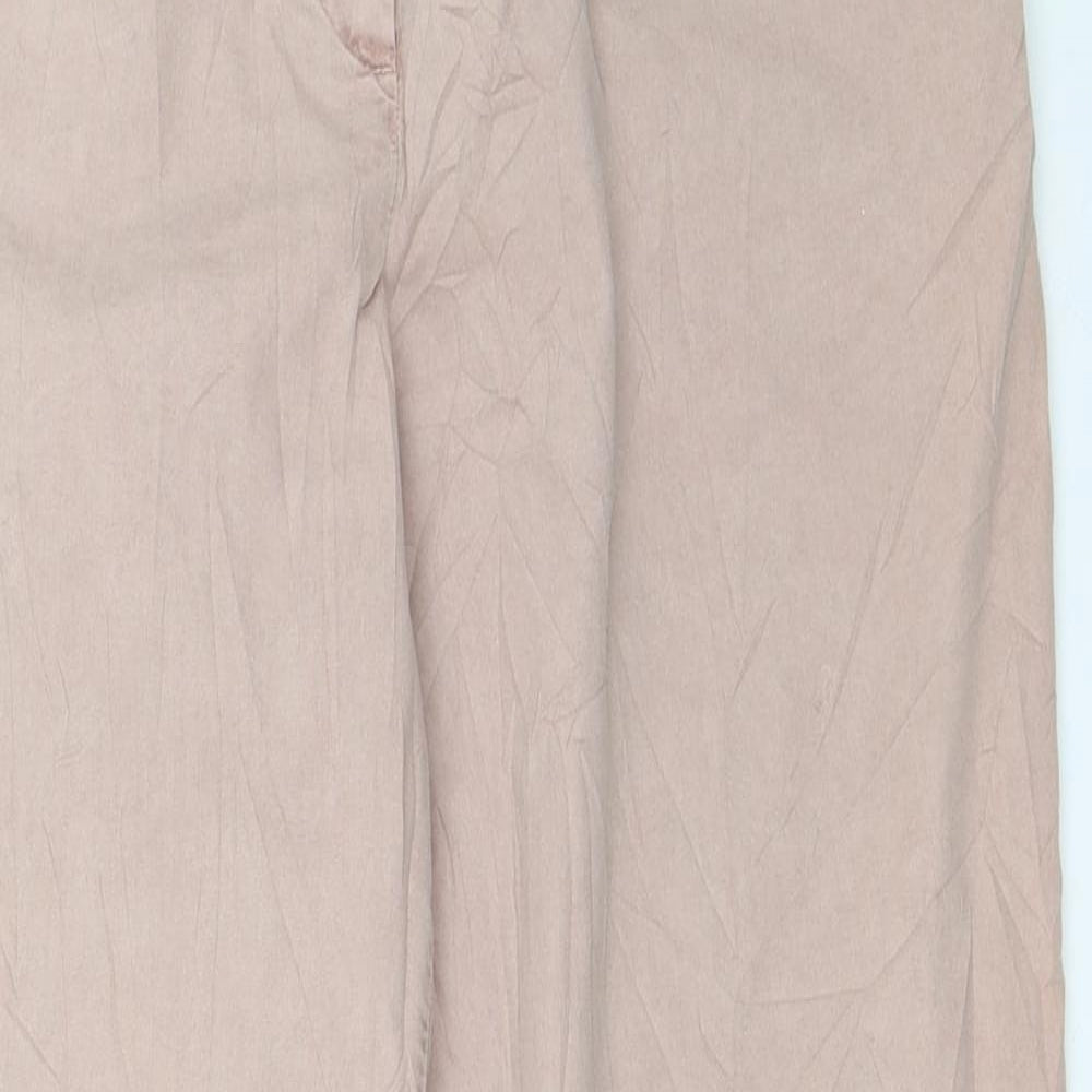Marks and Spencer Womens Beige   Chino Trousers Size 12 L29 in