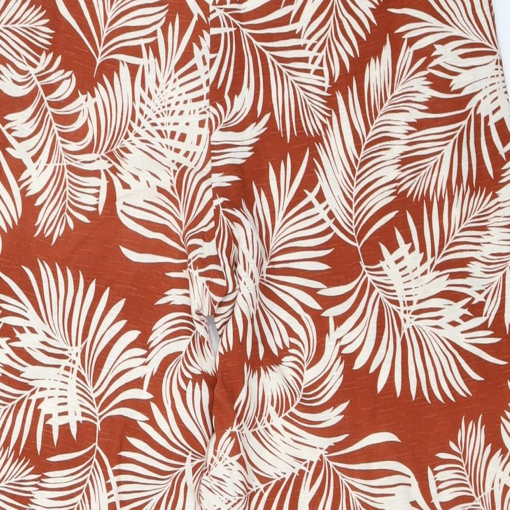 Primark Womens Orange   Cropped Trousers Size 12 L23 in