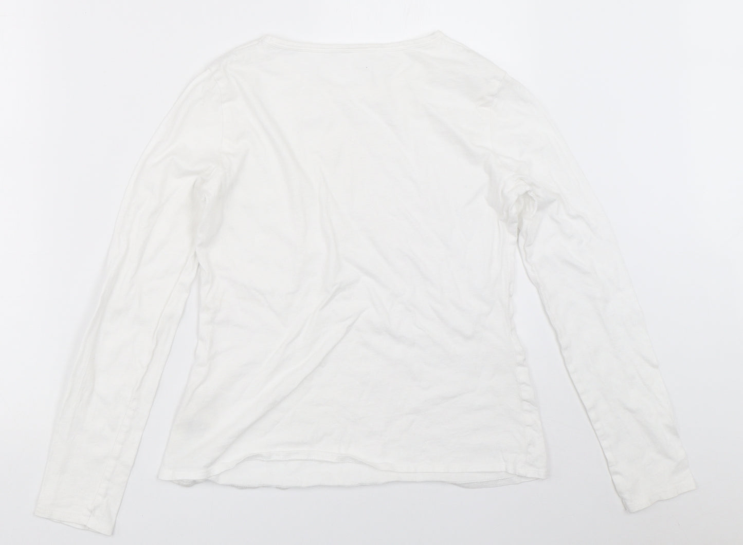 DECATHLON Girls White   Basic T-Shirt Size 11-12 Years