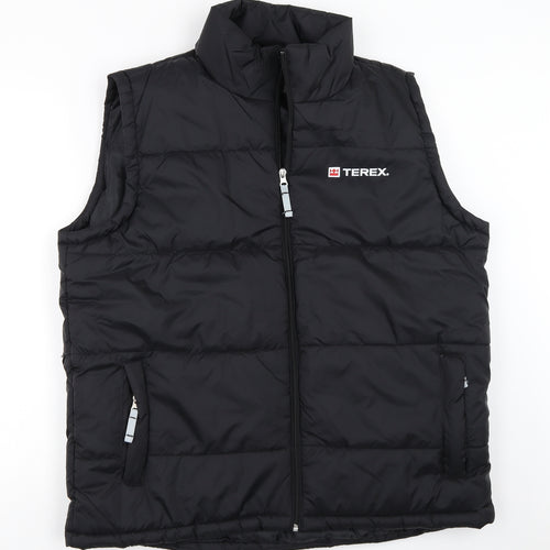 B&C Mens Black   Gilet Coat Size XL