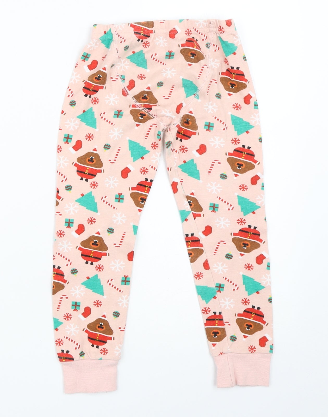 George Girls Pink Solid  Top Pyjama Pants Size 5-6 Years  - christmas