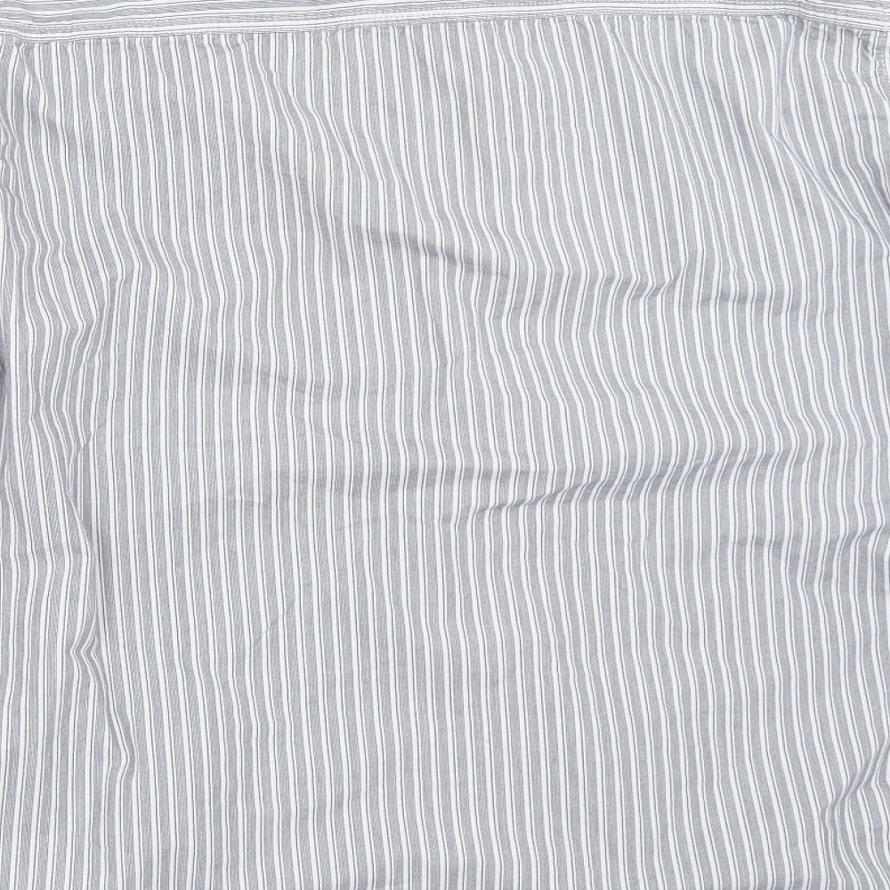 NEXT Mens Blue Striped   Button-Up Size L