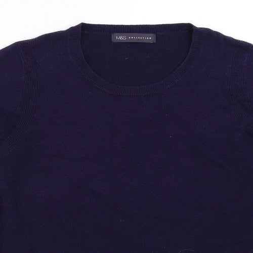 Marks and Spencer Womens Blue   Pullover Jumper Size 12