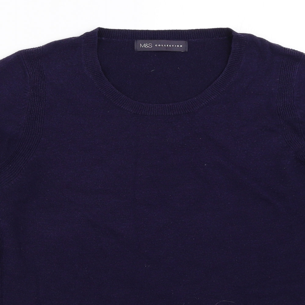 Marks and Spencer Womens Blue   Pullover Jumper Size 12