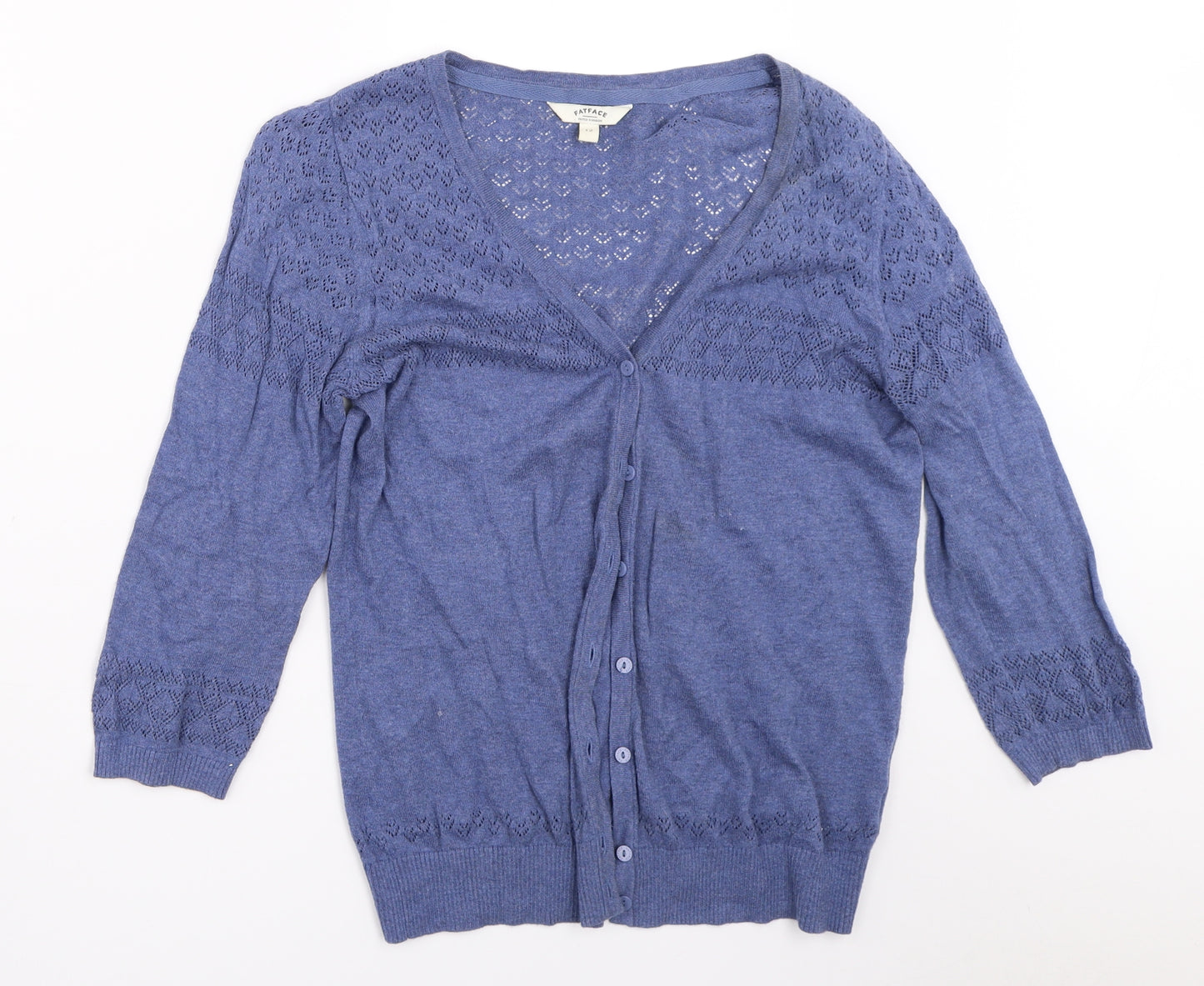 Fat Face Womens Blue   Cardigan Jumper Size 12