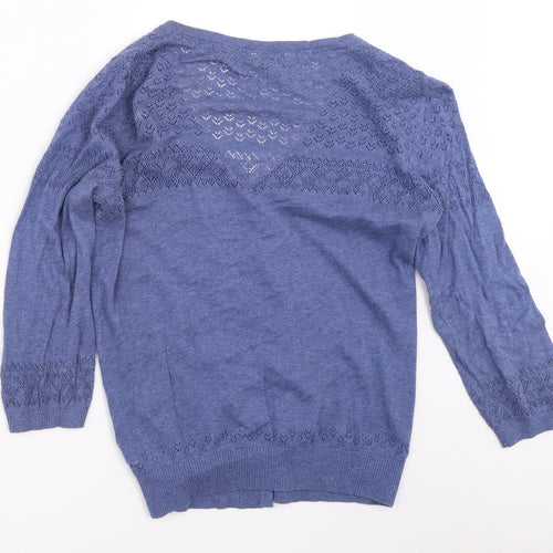 Fat Face Womens Blue   Cardigan Jumper Size 12