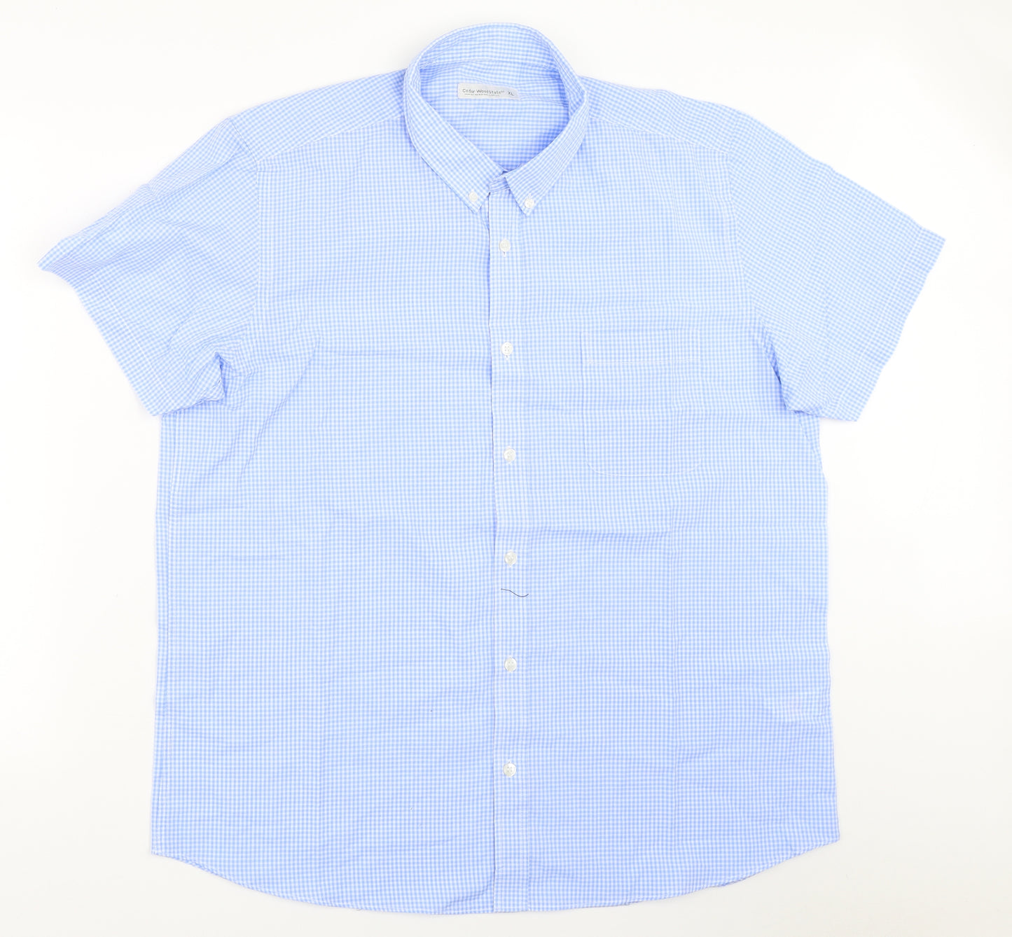 Cedar Wood State Mens Blue    Button-Up Size XL