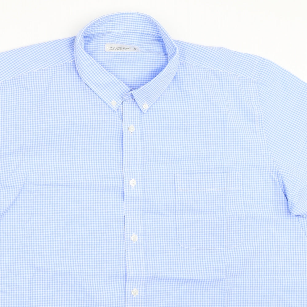 Cedar Wood State Mens Blue    Button-Up Size XL