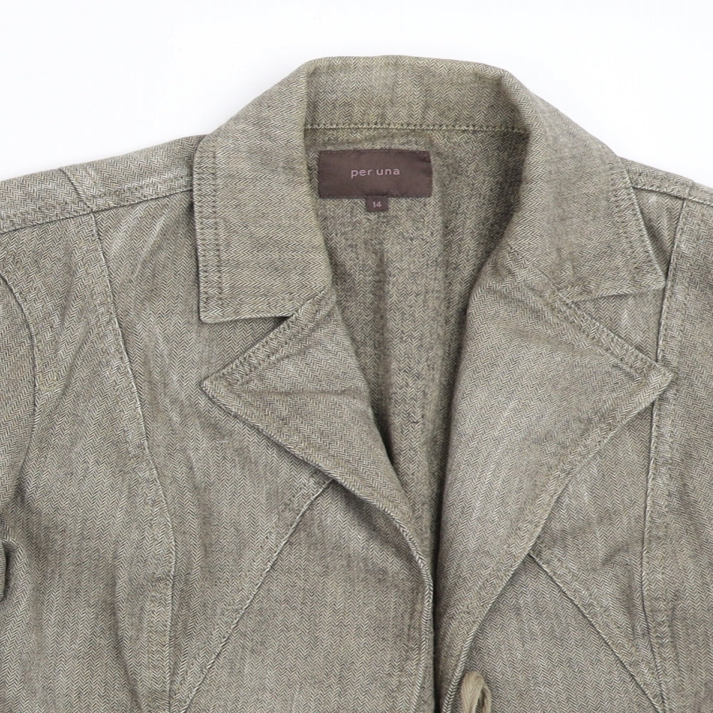 Per Una Womens Beige   Jacket  Size 14