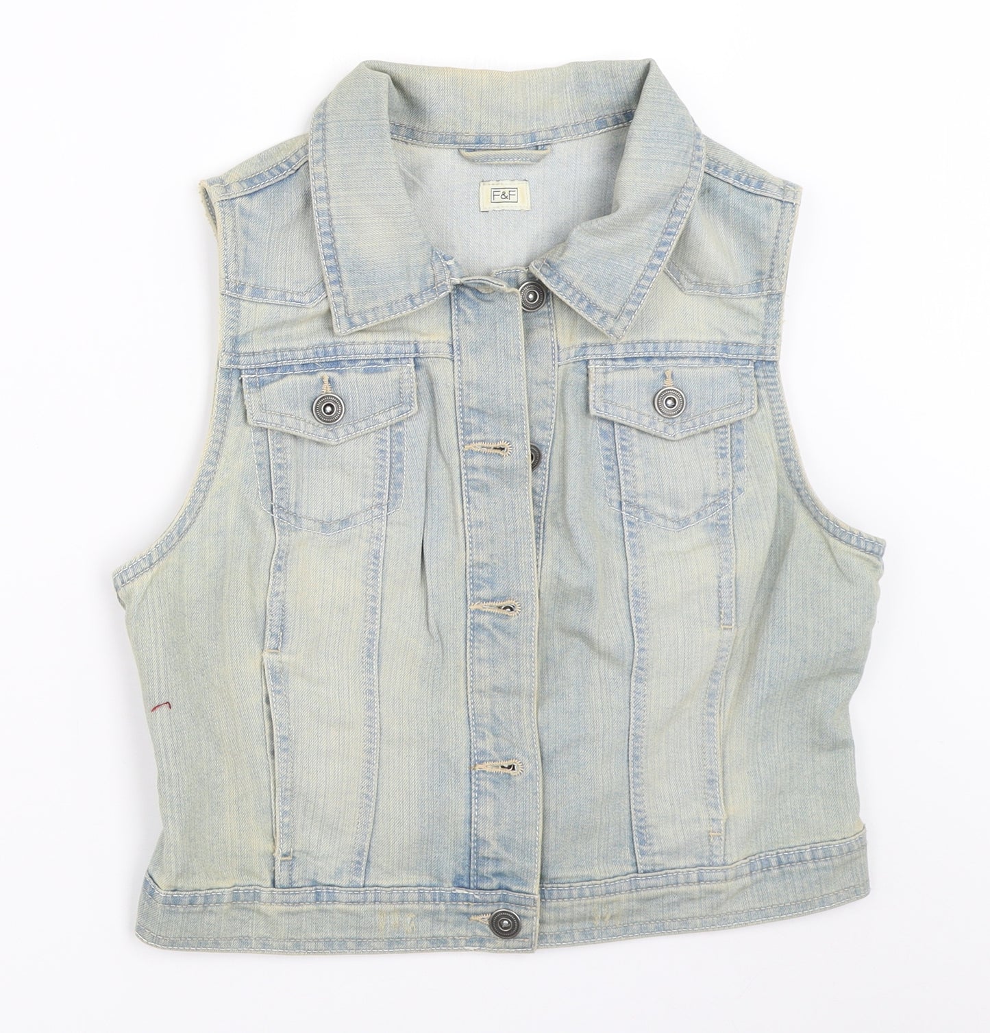 F&F Womens Blue  Denim Jacket  Size 12