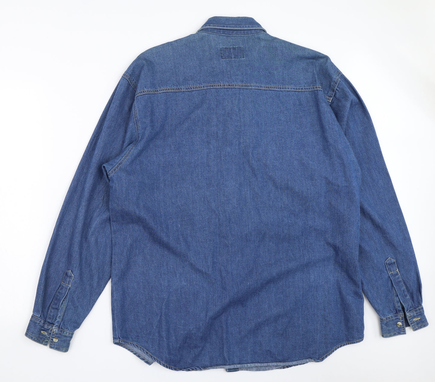 The Hardwear Collection Mens Blue  Denim  Button-Up Size L