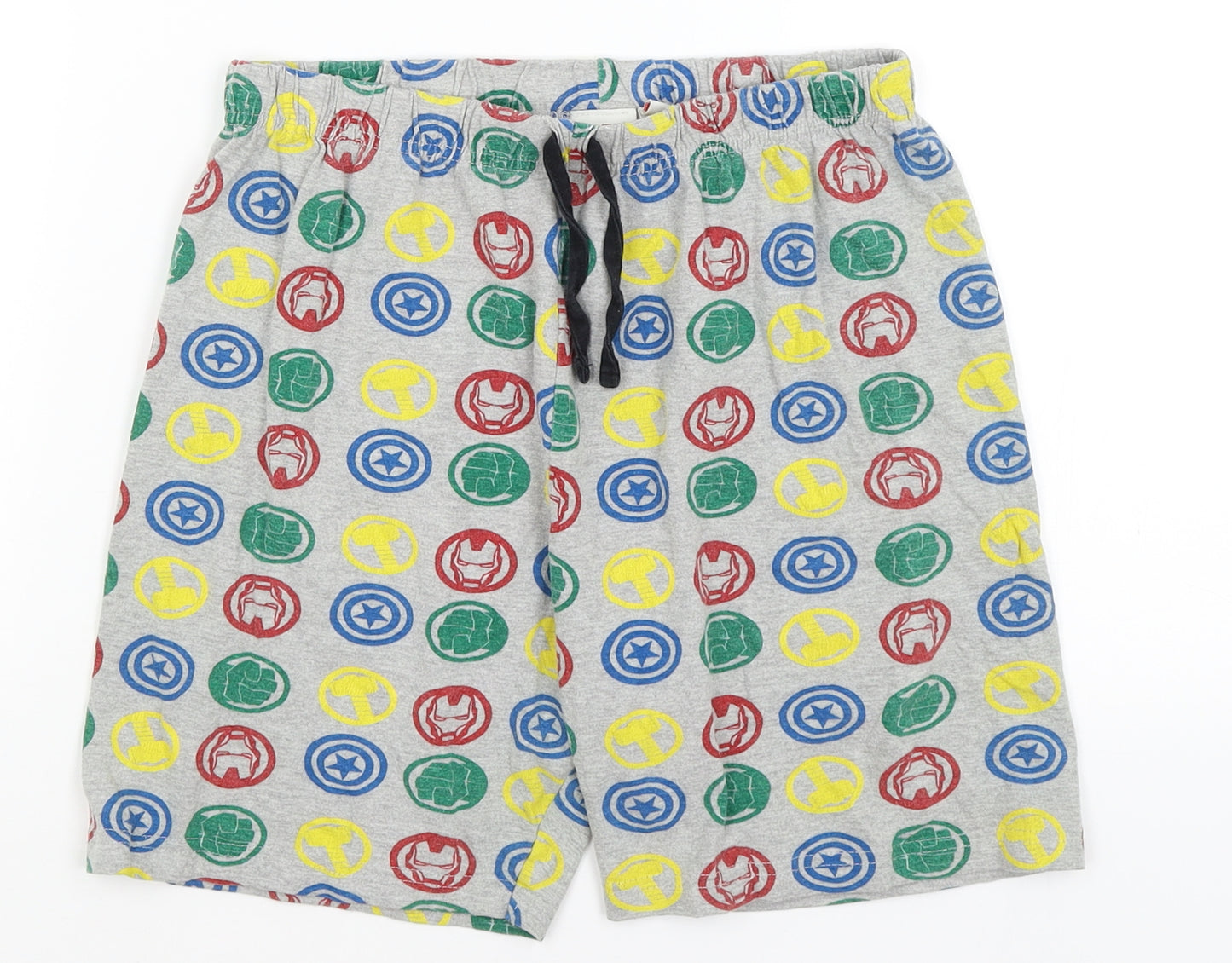 Marvel Boys Grey   Sweat Shorts Size 13 Years - Avengers