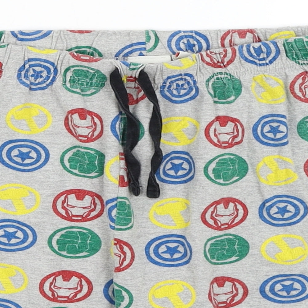Marvel Boys Grey   Sweat Shorts Size 13 Years - Avengers