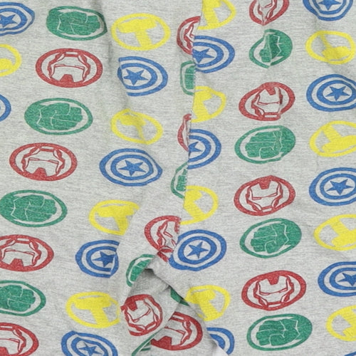 Marvel Boys Grey   Sweat Shorts Size 13 Years - Avengers