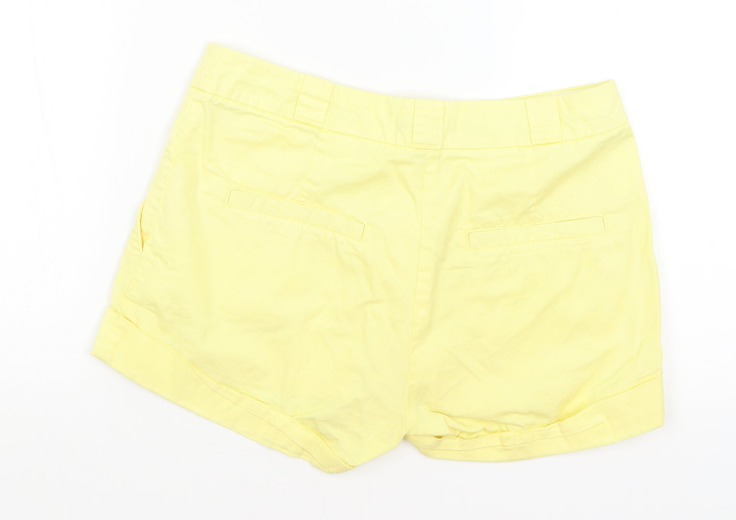 H&M Womens Yellow   Hot Pants Shorts Size 6