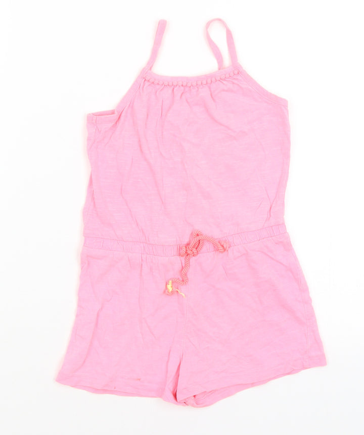 Pep & Co Girls Pink Playsuit One-Piece Size 5-6 Years