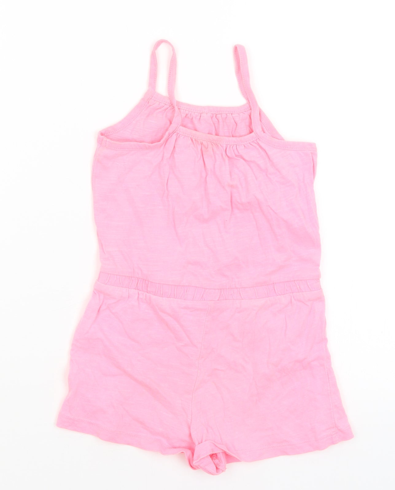 Pep & Co Girls Pink   Playsuit One-Piece Size 5-6 Years