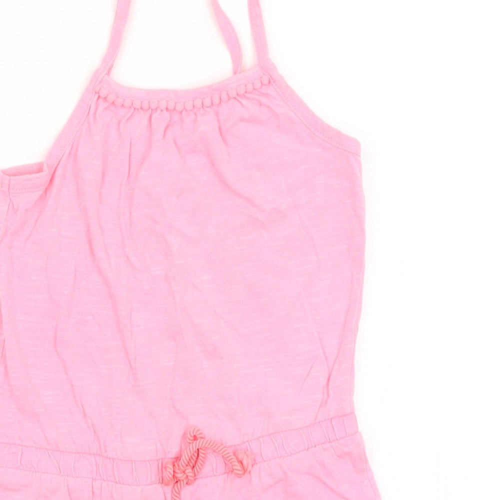 Pep & Co Girls Pink   Playsuit One-Piece Size 5-6 Years