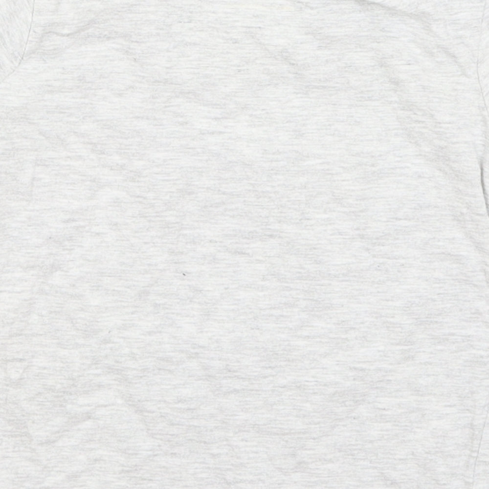 Primark Girls Grey   Basic T-Shirt Size 3-4 Years  - Shine, Sparkle, Smile