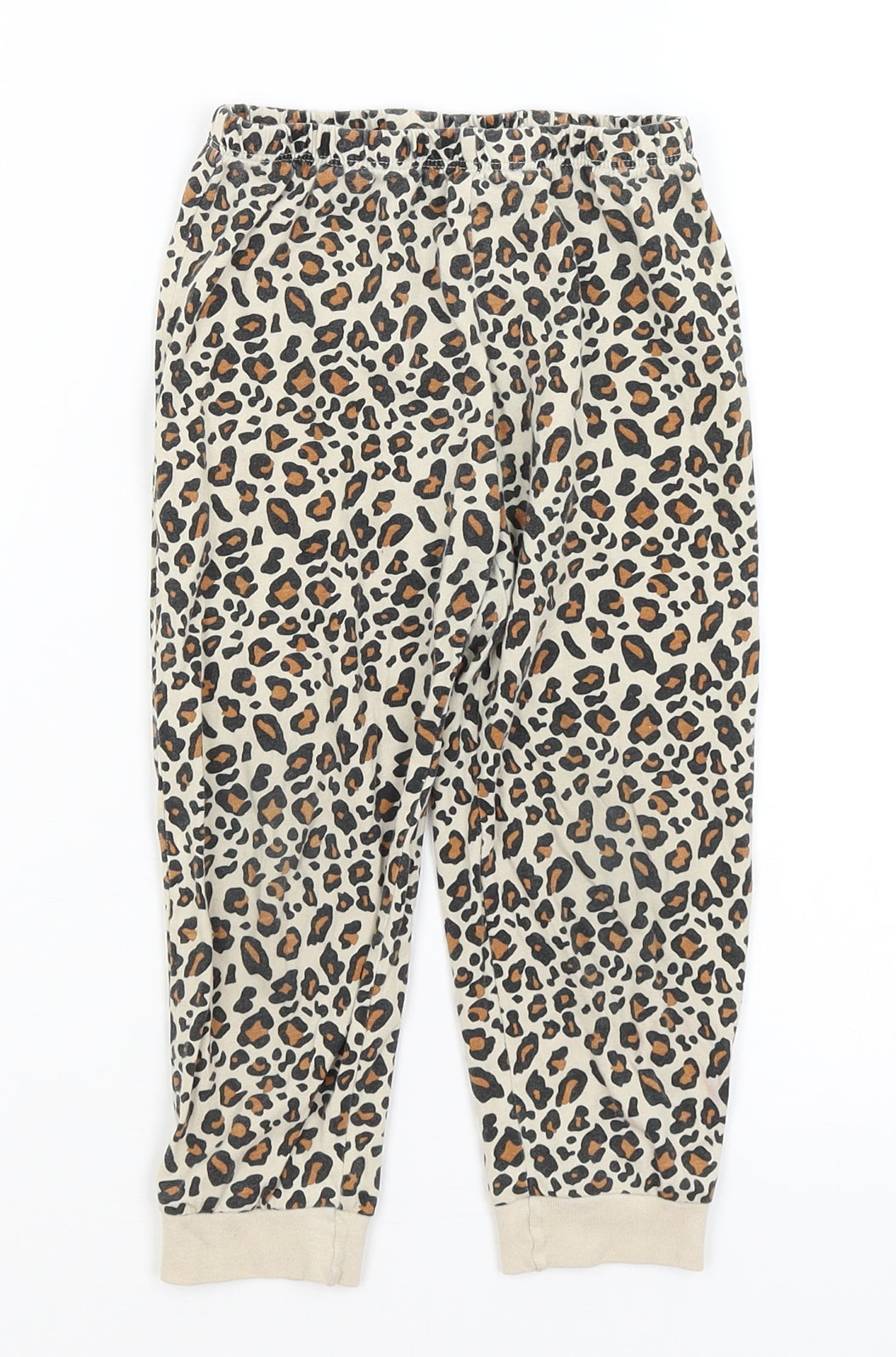 Lupilu Girls Brown Animal Print  Capri Trousers Size 3-4 Years
